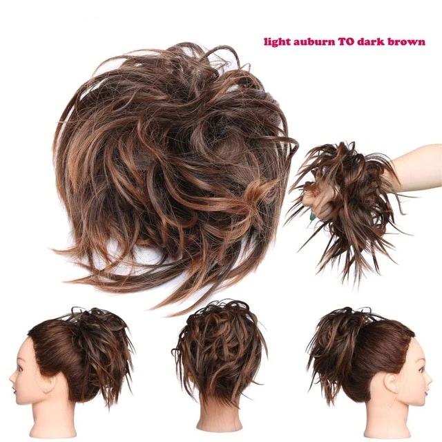 7 Inch Messy Bun Tousled Hairpiece
