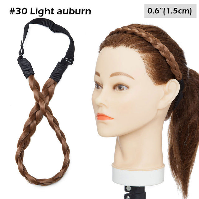 3 Sizes Headband Braids Hair with Adjustable Belt