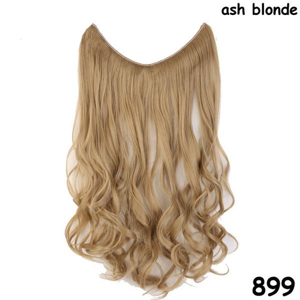 Invisible Fish Line Wavy Heat Resistant Hair Piece Extensions