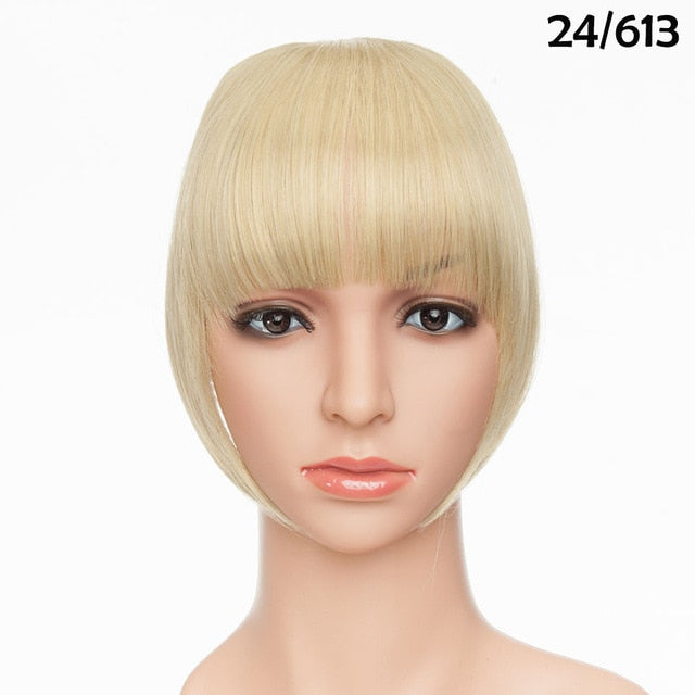 Bang Hairpiece Clip-In Front Straight