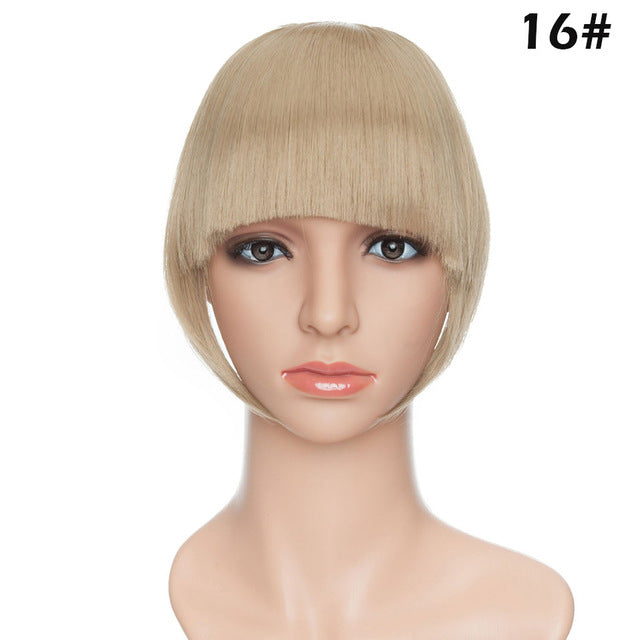 Bang Hairpiece Clip-In Front Straight