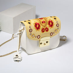 Julia Kays™ SUNNY Embroidery Flap Mini Shoulder Bag
